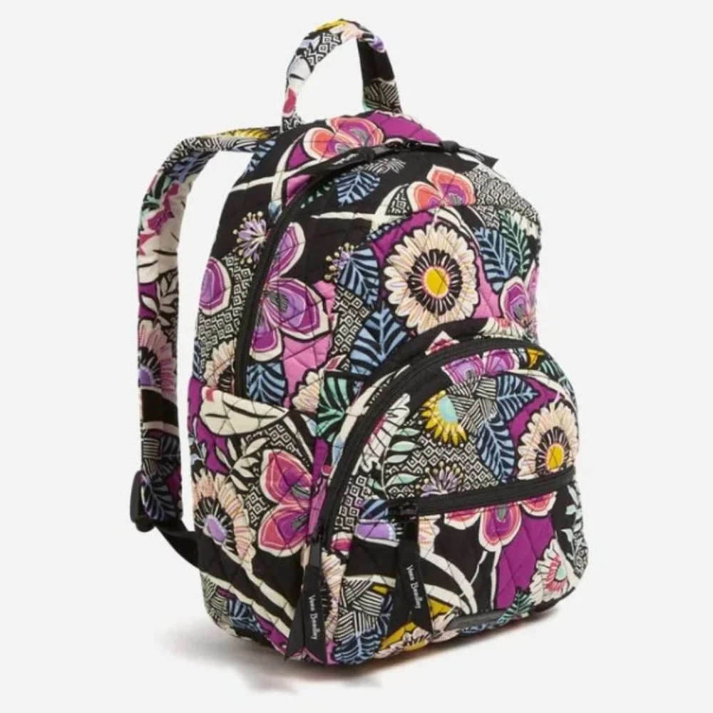 ⛔️SOLD⛔️ VERA BRADLEY Kauai Floral Compact Backpack & Zip ID Case 2 Pc Set -NWT - Picture 4 of 17